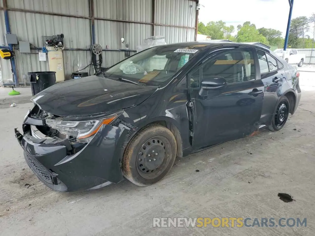 1 Photograph of a damaged car JTDEPRAE9LJ037031 TOYOTA COROLLA 2020