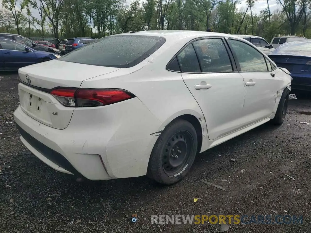 3 Photograph of a damaged car JTDEPRAE9LJ038602 TOYOTA COROLLA 2020