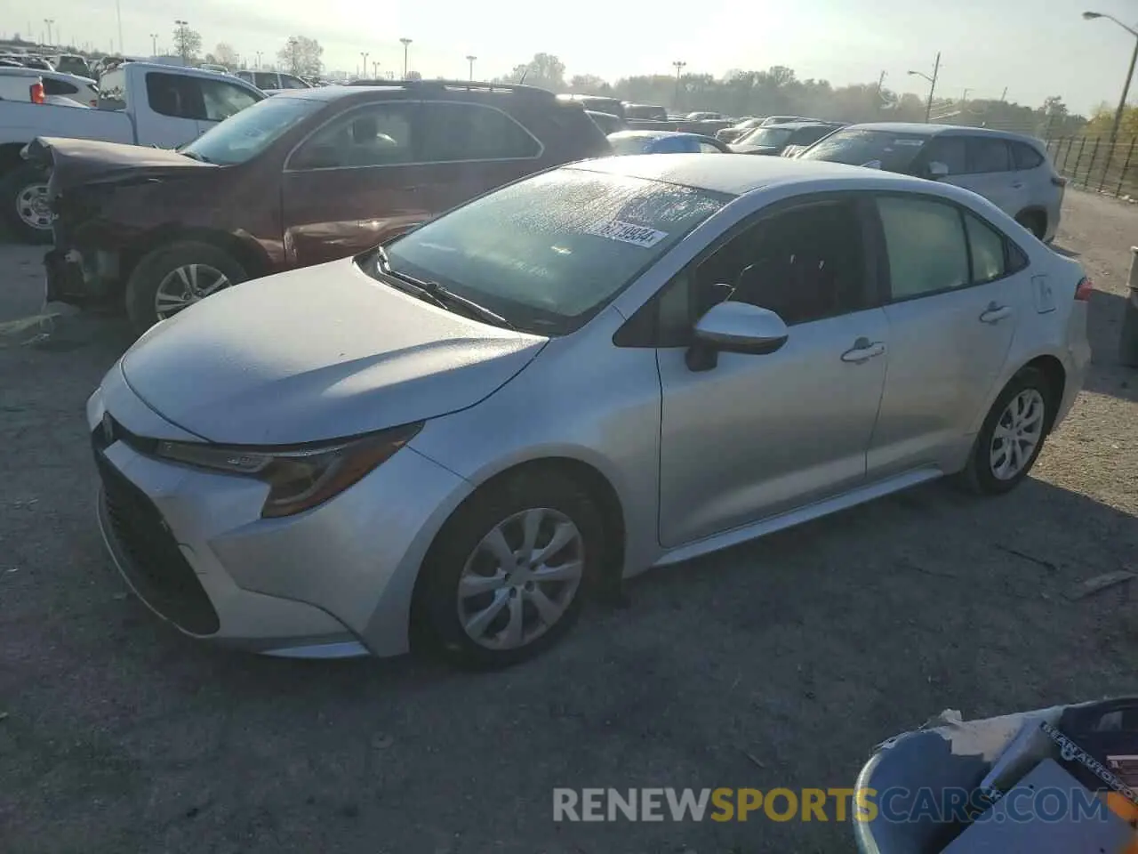 1 Photograph of a damaged car JTDEPRAE9LJ038650 TOYOTA COROLLA 2020