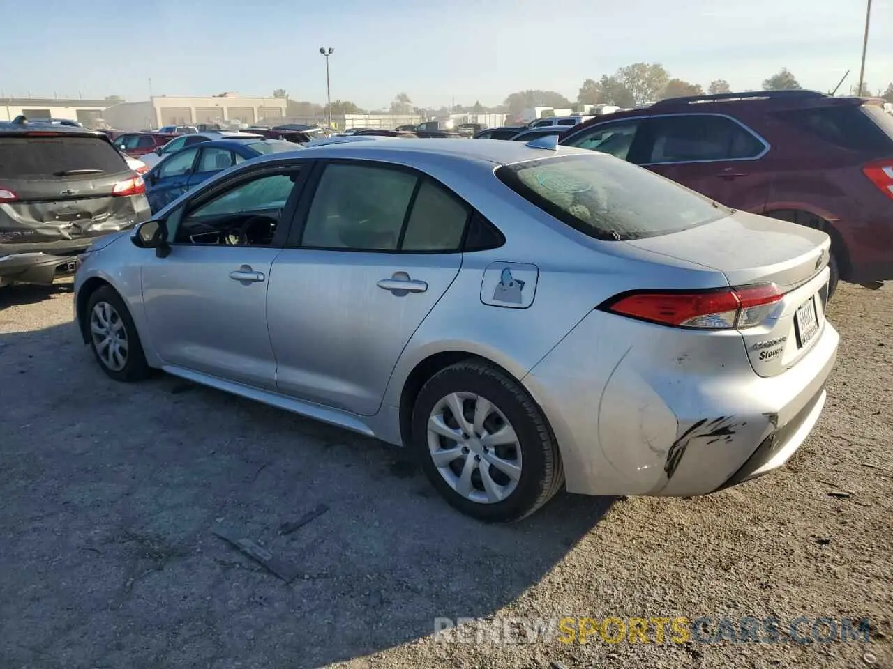 2 Photograph of a damaged car JTDEPRAE9LJ038650 TOYOTA COROLLA 2020