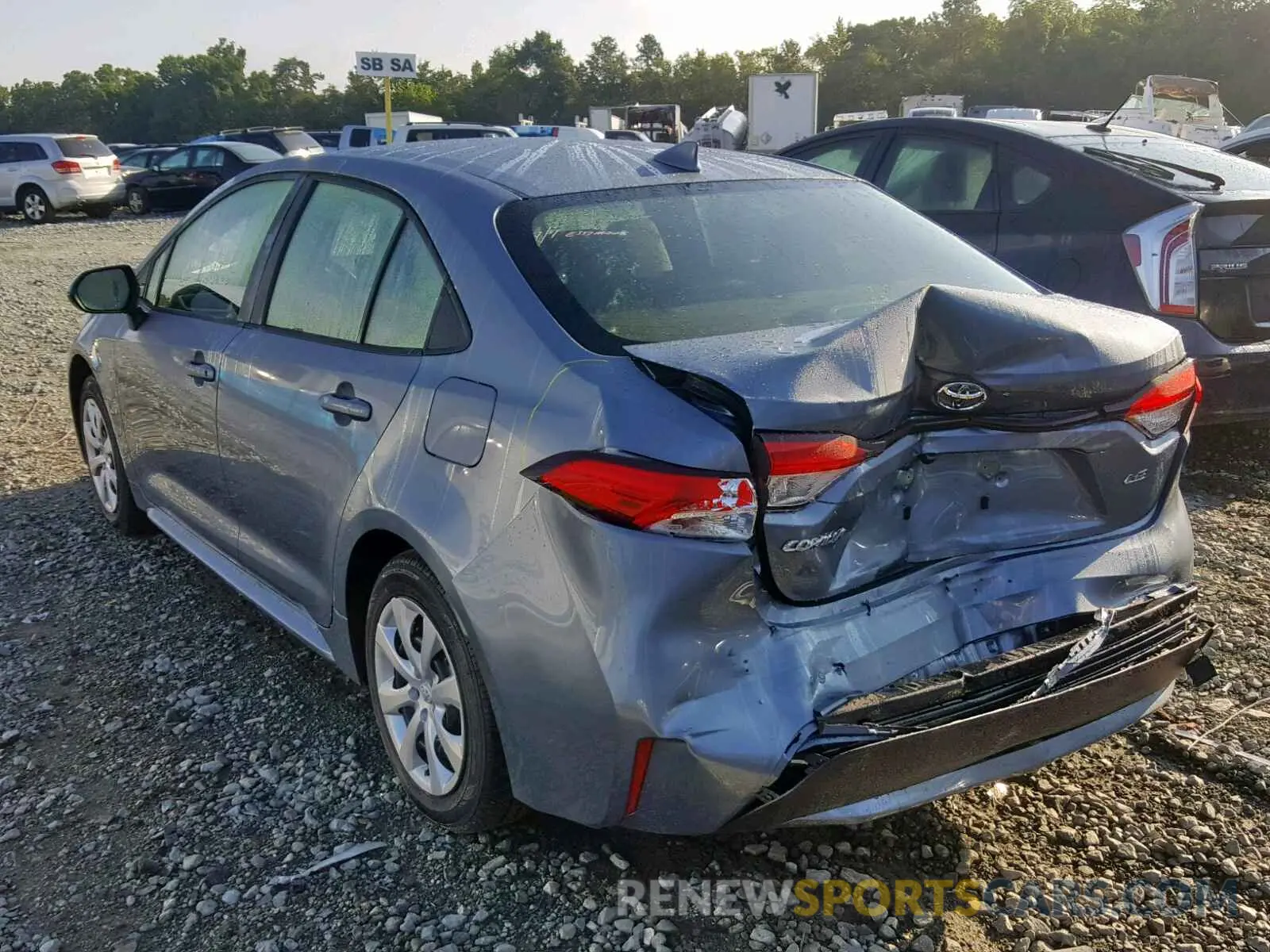 3 Photograph of a damaged car JTDEPRAE9LJ038941 TOYOTA COROLLA 2020