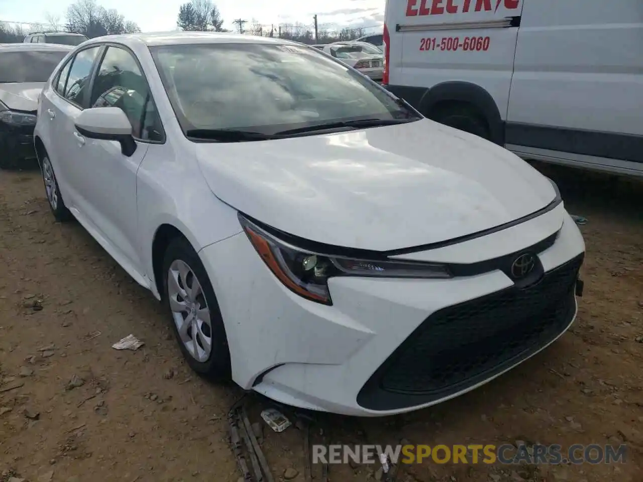 1 Photograph of a damaged car JTDEPRAE9LJ039278 TOYOTA COROLLA 2020