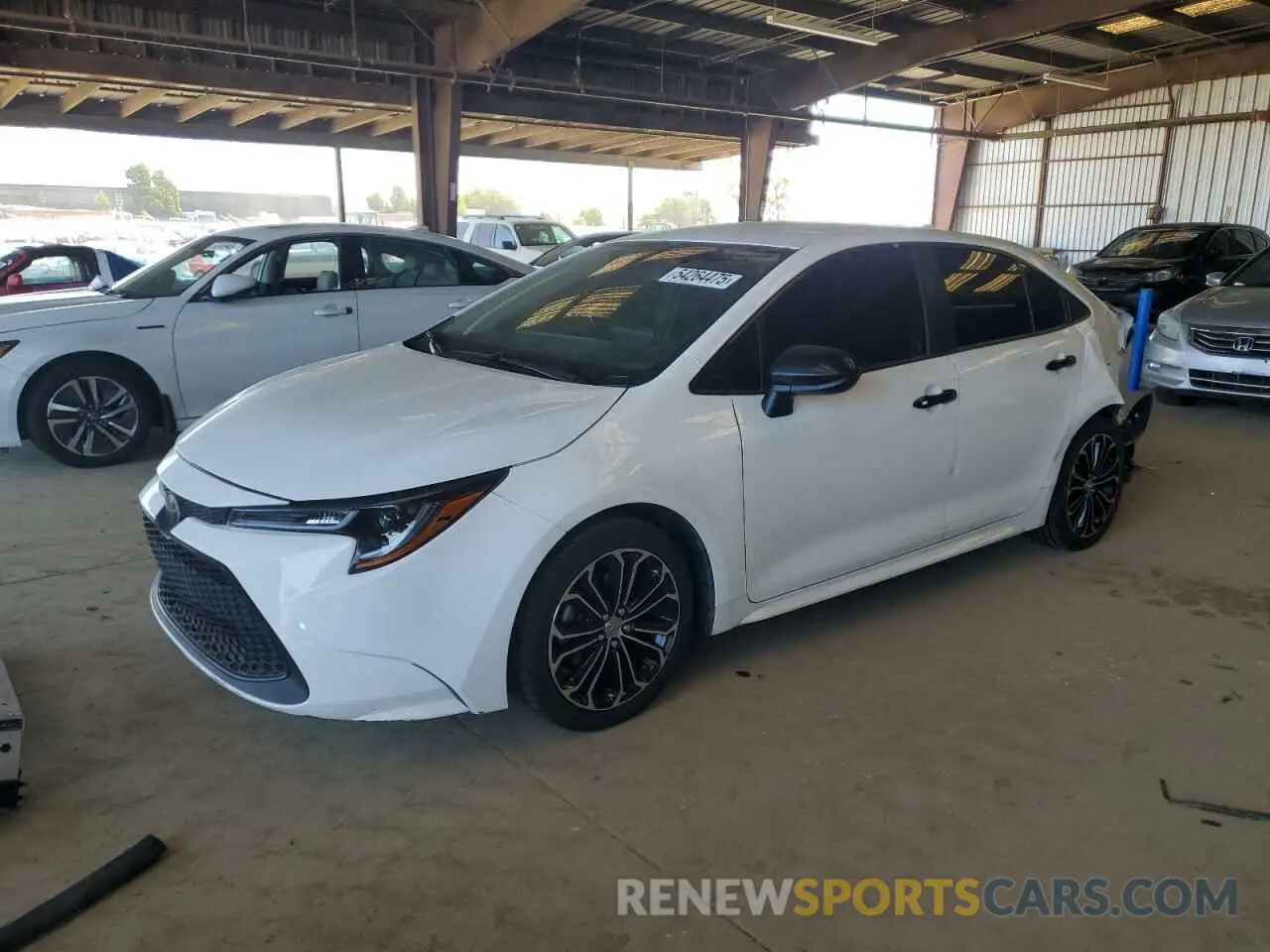 1 Photograph of a damaged car JTDEPRAE9LJ042214 TOYOTA COROLLA 2020