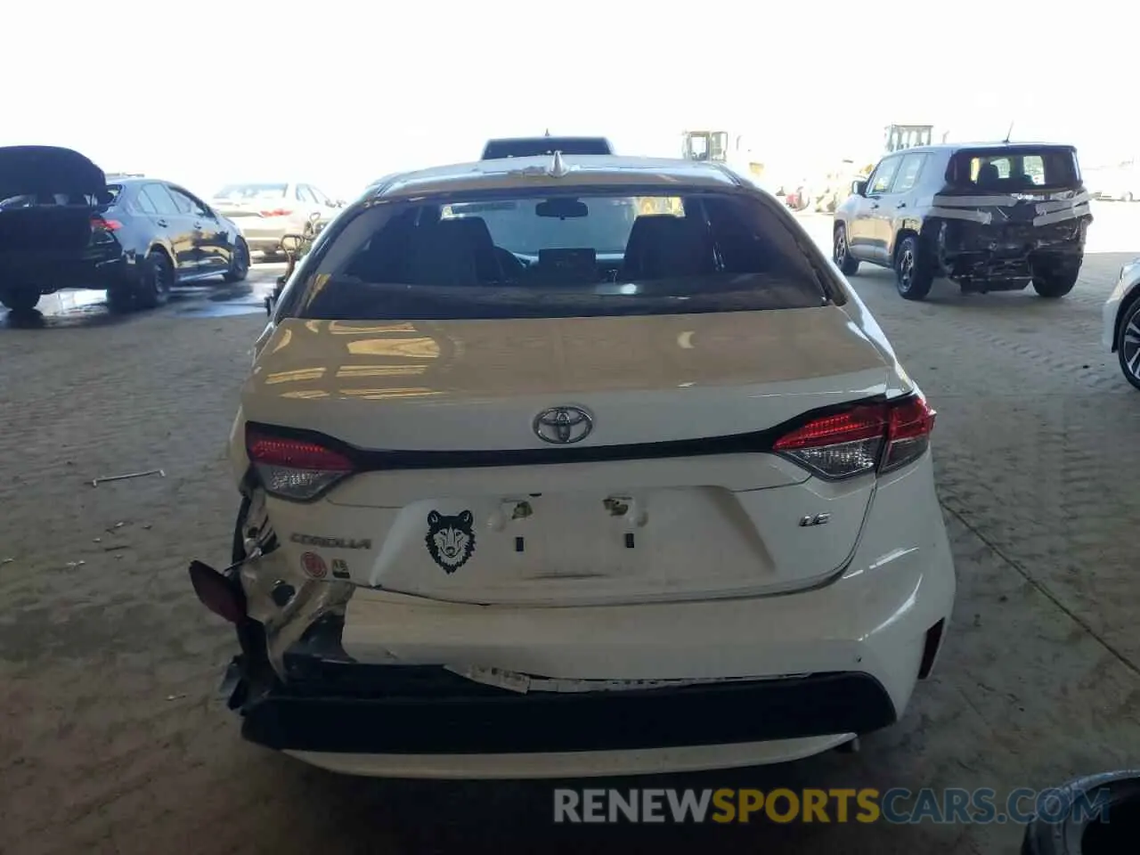 6 Photograph of a damaged car JTDEPRAE9LJ042214 TOYOTA COROLLA 2020