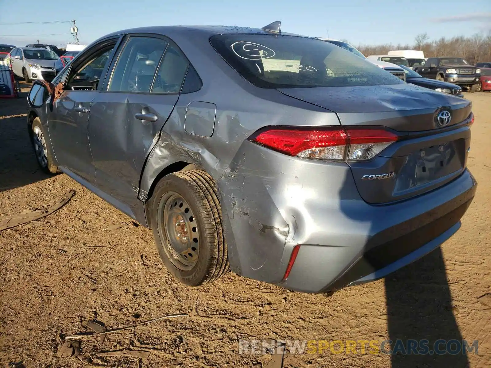 3 Photograph of a damaged car JTDEPRAE9LJ044027 TOYOTA COROLLA 2020