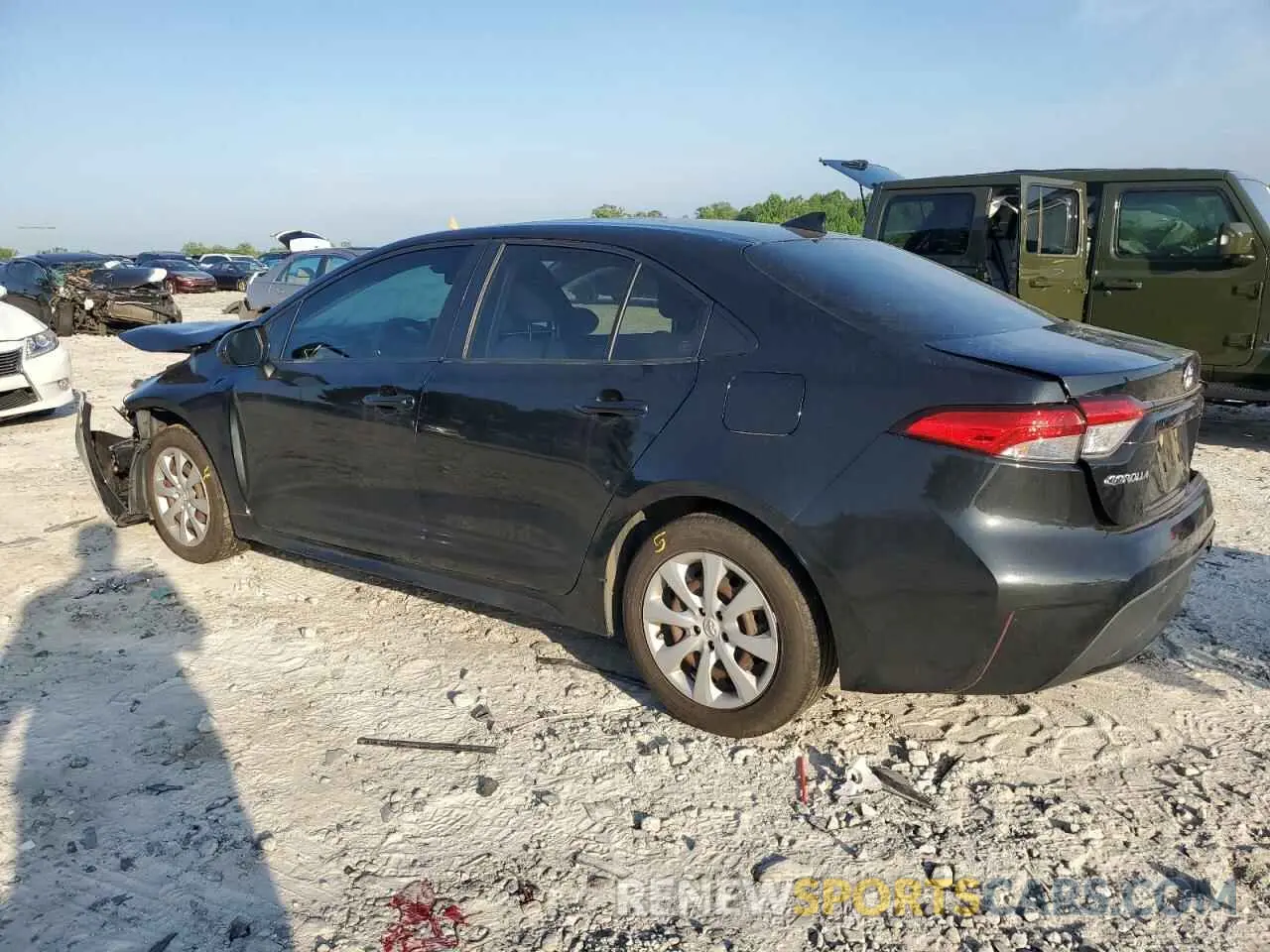 2 Photograph of a damaged car JTDEPRAE9LJ044478 TOYOTA COROLLA 2020