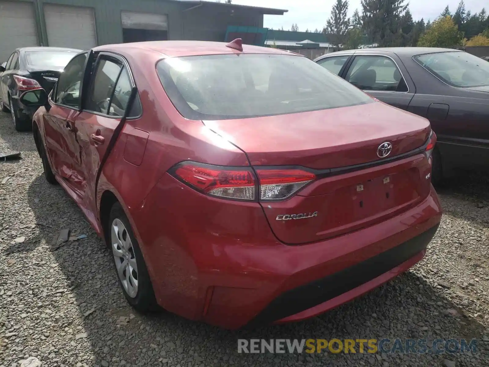 3 Photograph of a damaged car JTDEPRAE9LJ044898 TOYOTA COROLLA 2020