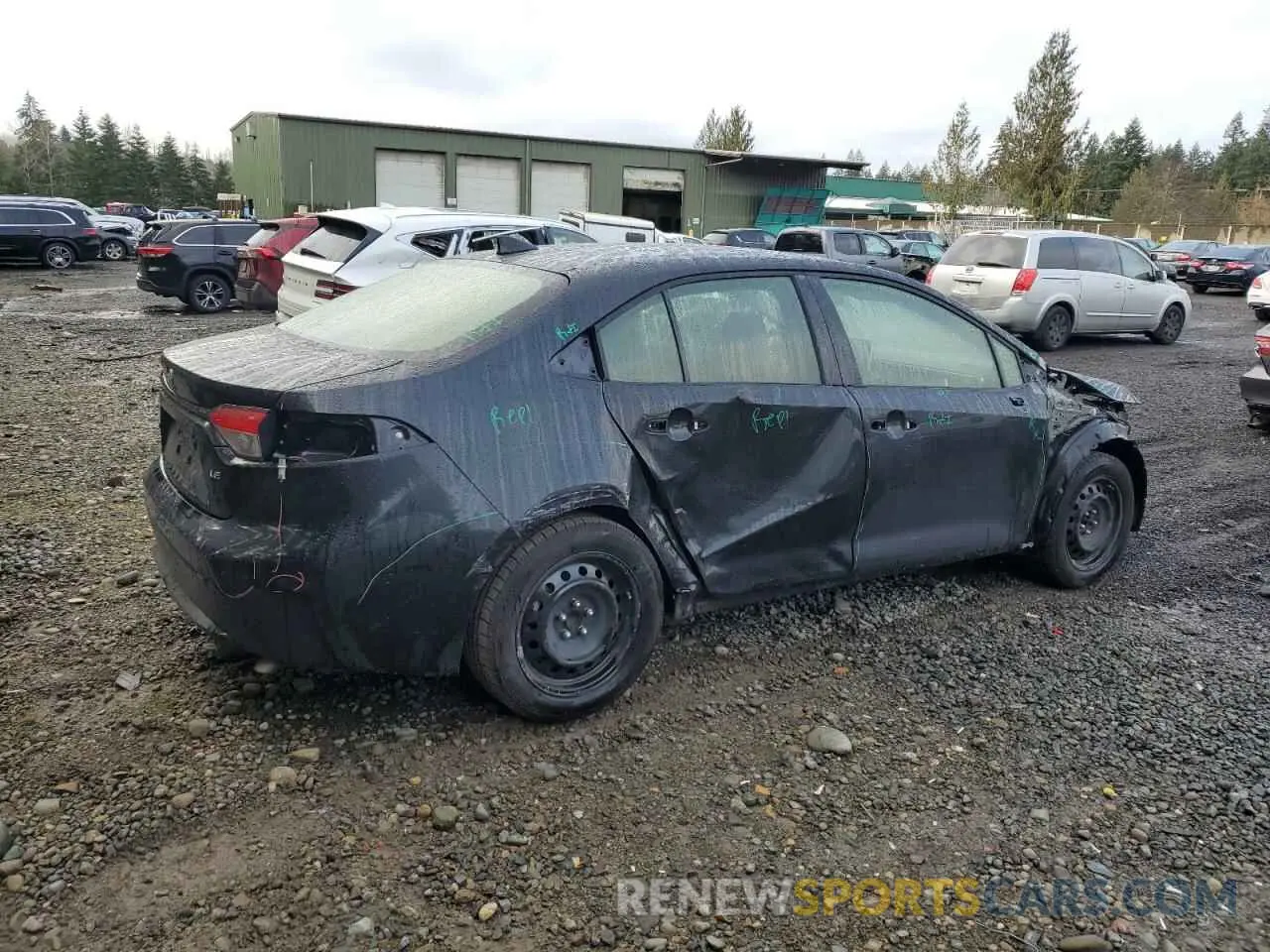 3 Photograph of a damaged car JTDEPRAE9LJ045419 TOYOTA COROLLA 2020