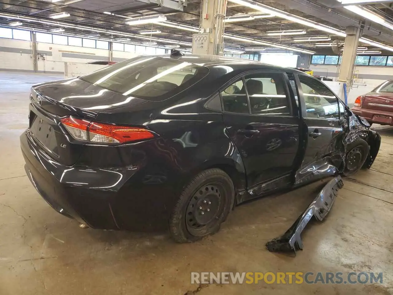3 Photograph of a damaged car JTDEPRAE9LJ047509 TOYOTA COROLLA 2020