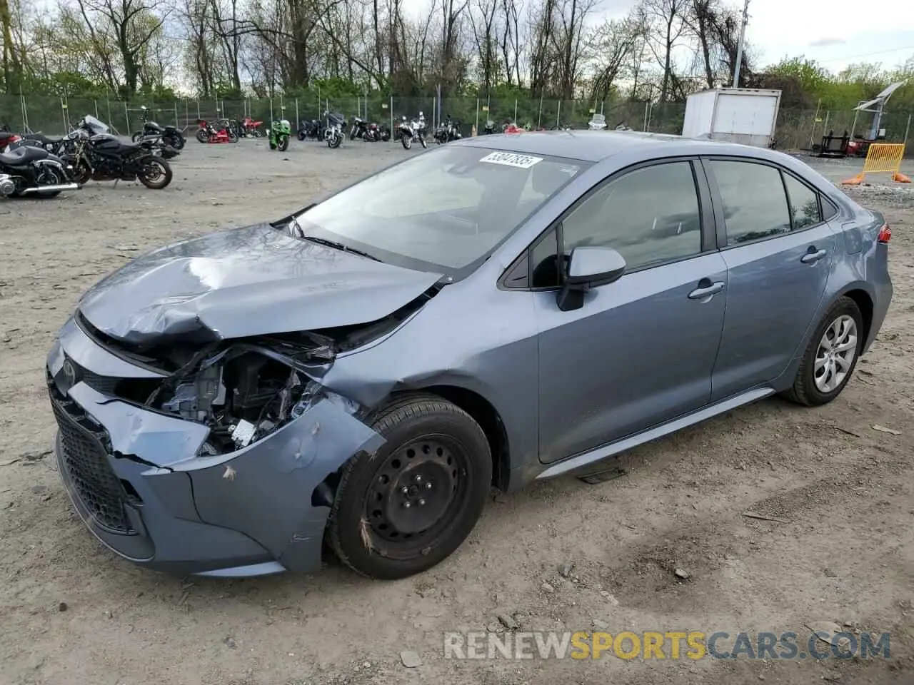 1 Photograph of a damaged car JTDEPRAE9LJ047610 TOYOTA COROLLA 2020
