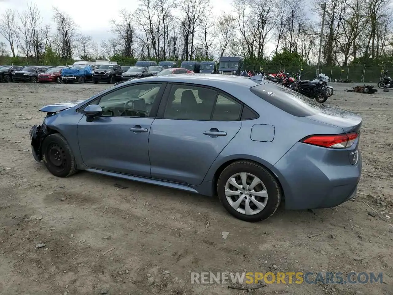 2 Photograph of a damaged car JTDEPRAE9LJ047610 TOYOTA COROLLA 2020