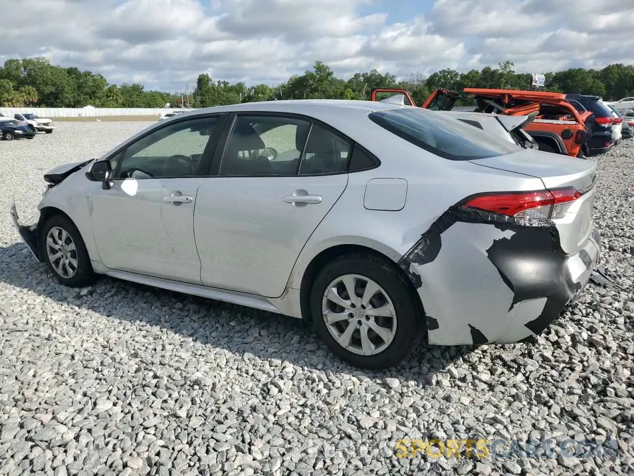 2 Photograph of a damaged car JTDEPRAE9LJ048563 TOYOTA COROLLA 2020