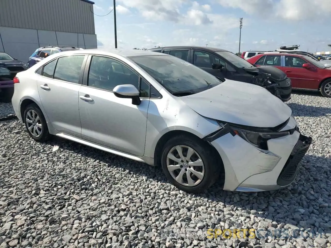4 Photograph of a damaged car JTDEPRAE9LJ048563 TOYOTA COROLLA 2020