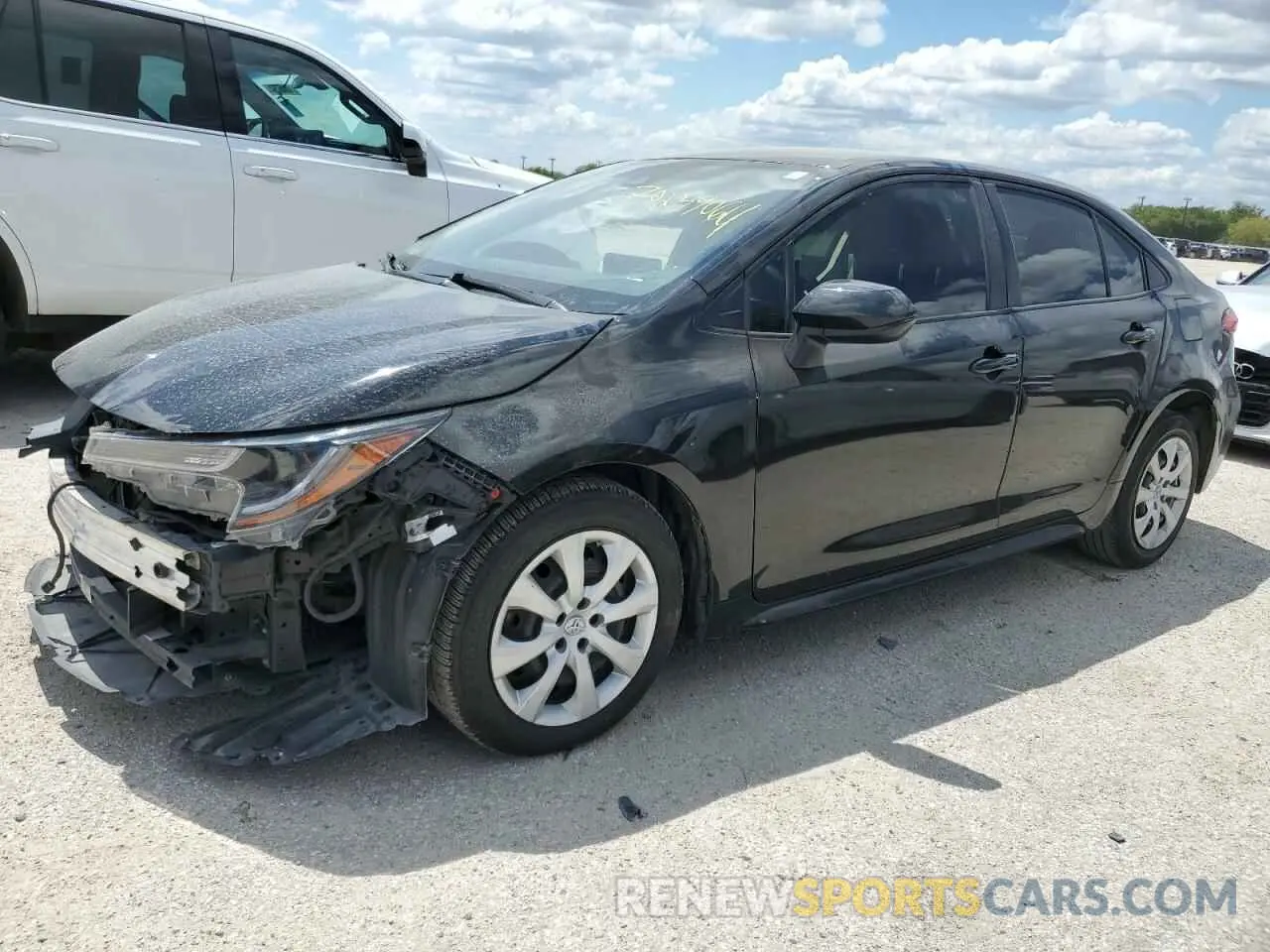 1 Photograph of a damaged car JTDEPRAE9LJ056310 TOYOTA COROLLA 2020