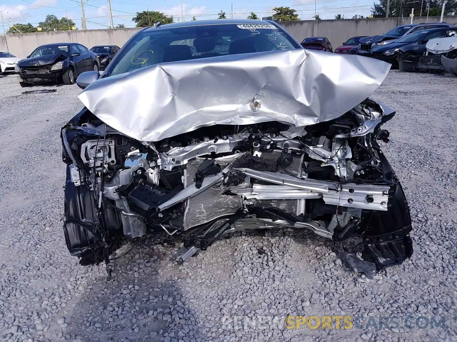 9 Photograph of a damaged car JTDEPRAE9LJ057148 TOYOTA COROLLA 2020