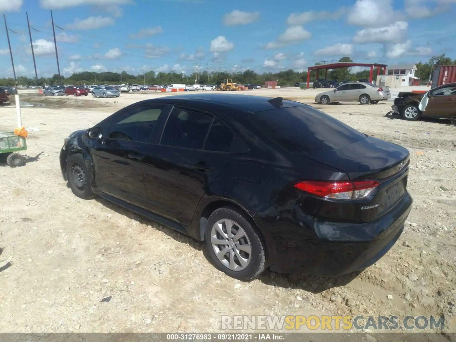 3 Photograph of a damaged car JTDEPRAE9LJ057182 TOYOTA COROLLA 2020