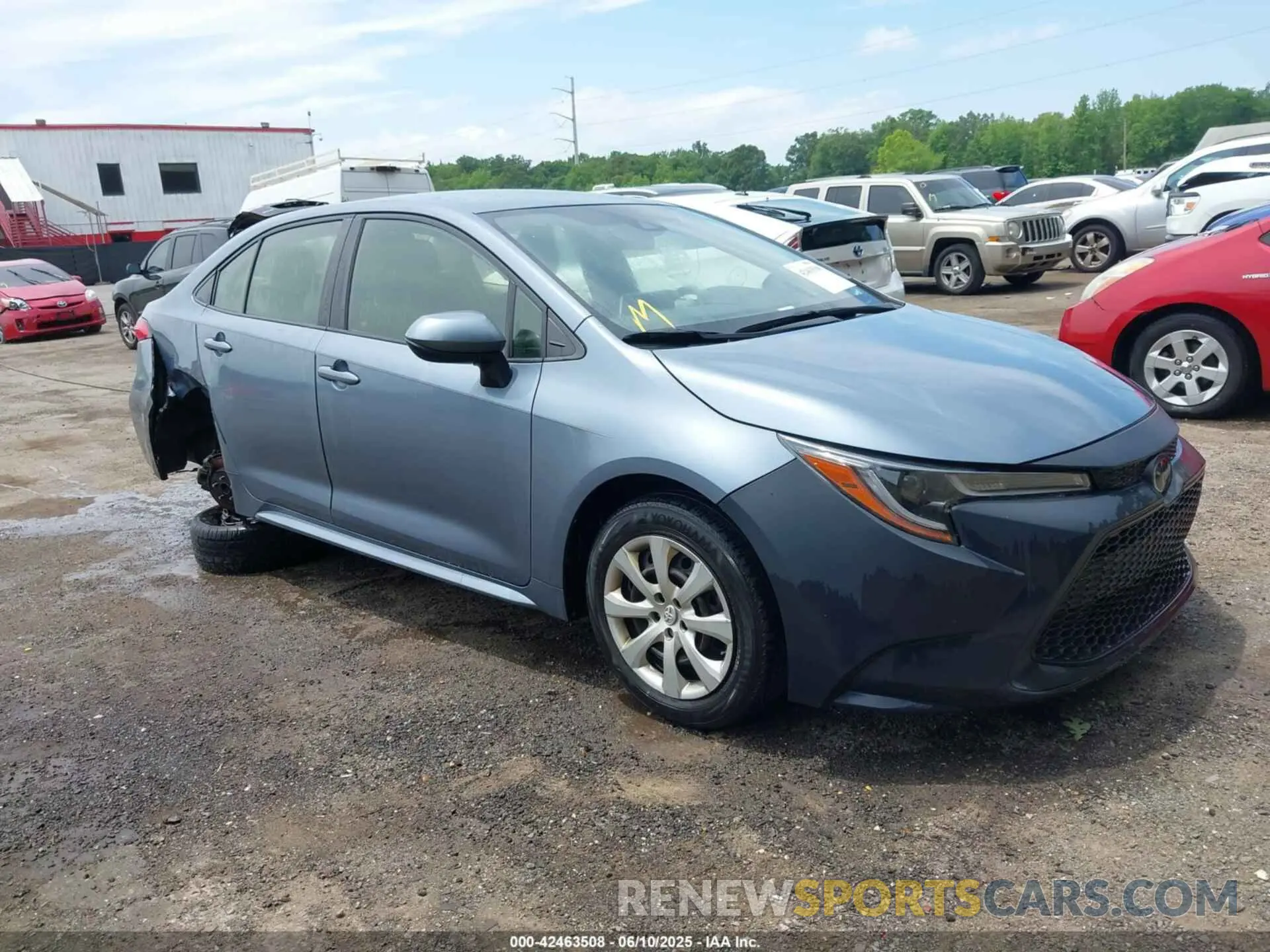 1 Photograph of a damaged car JTDEPRAE9LJ059370 TOYOTA COROLLA 2020