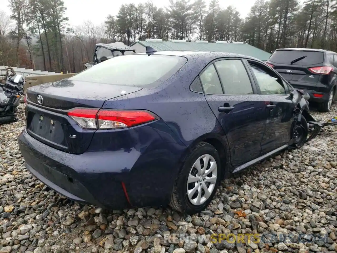 4 Photograph of a damaged car JTDEPRAE9LJ060633 TOYOTA COROLLA 2020