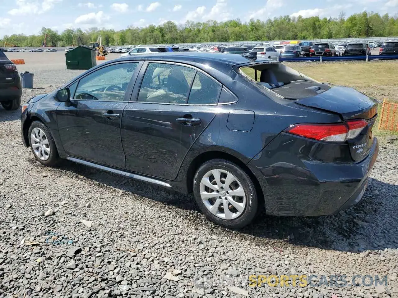 2 Photograph of a damaged car JTDEPRAE9LJ062897 TOYOTA COROLLA 2020