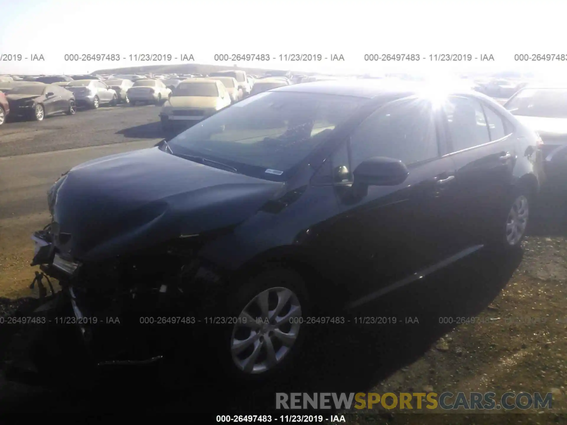 2 Photograph of a damaged car JTDEPRAE9LJ063127 TOYOTA COROLLA 2020