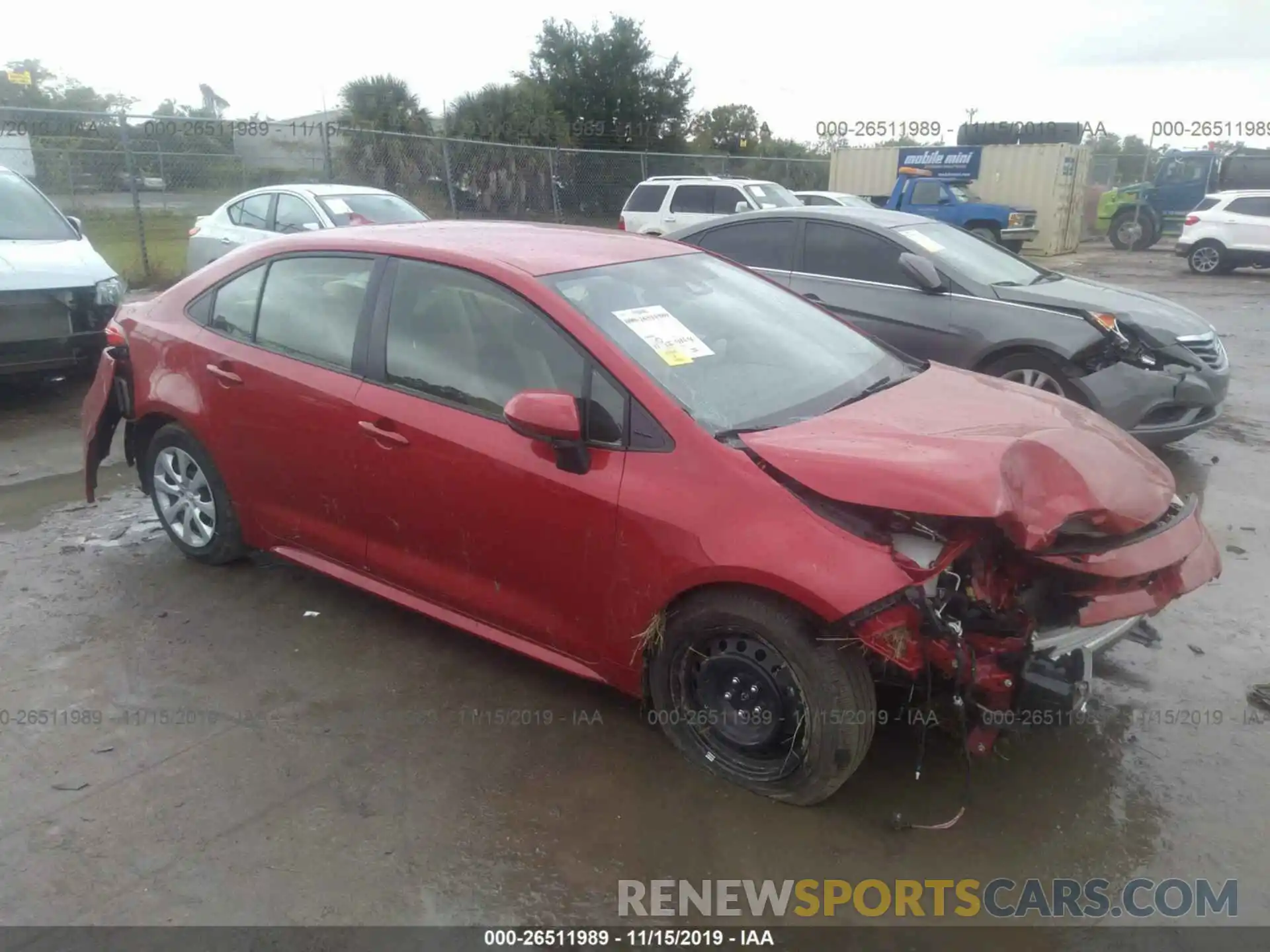 1 Photograph of a damaged car JTDEPRAE9LJ068974 TOYOTA COROLLA 2020