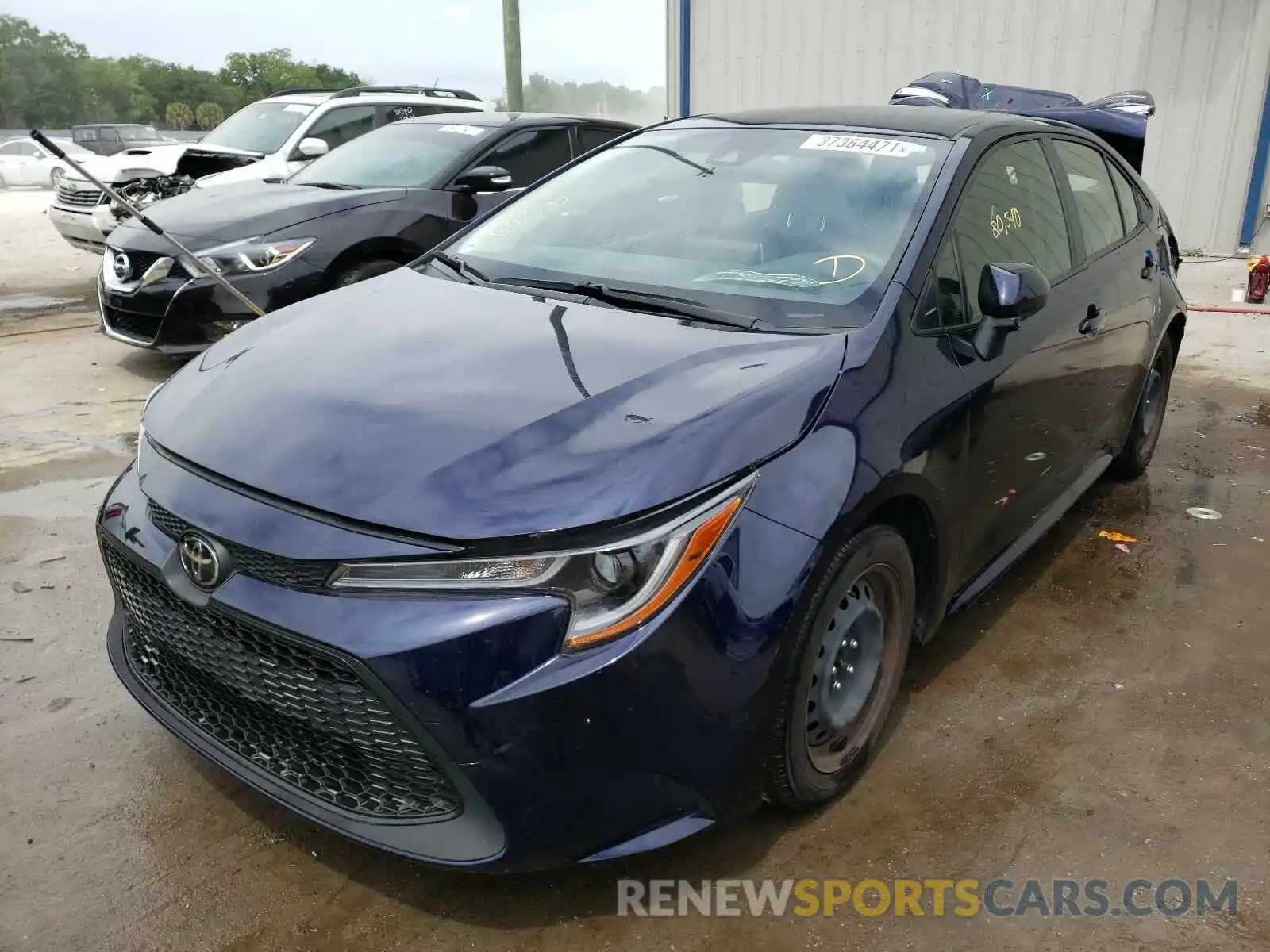 2 Photograph of a damaged car JTDEPRAE9LJ074094 TOYOTA COROLLA 2020