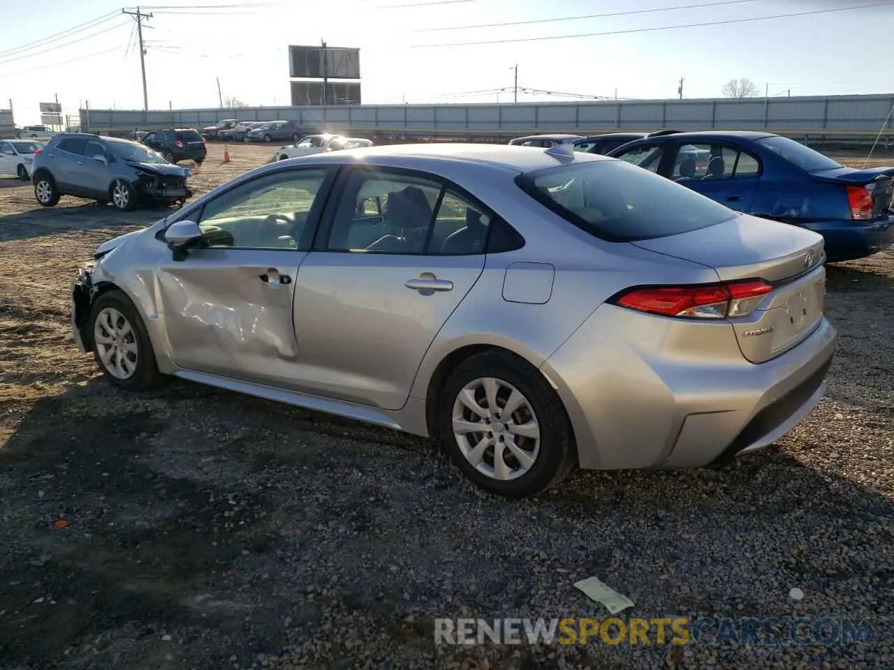 2 Photograph of a damaged car JTDEPRAE9LJ074466 TOYOTA COROLLA 2020