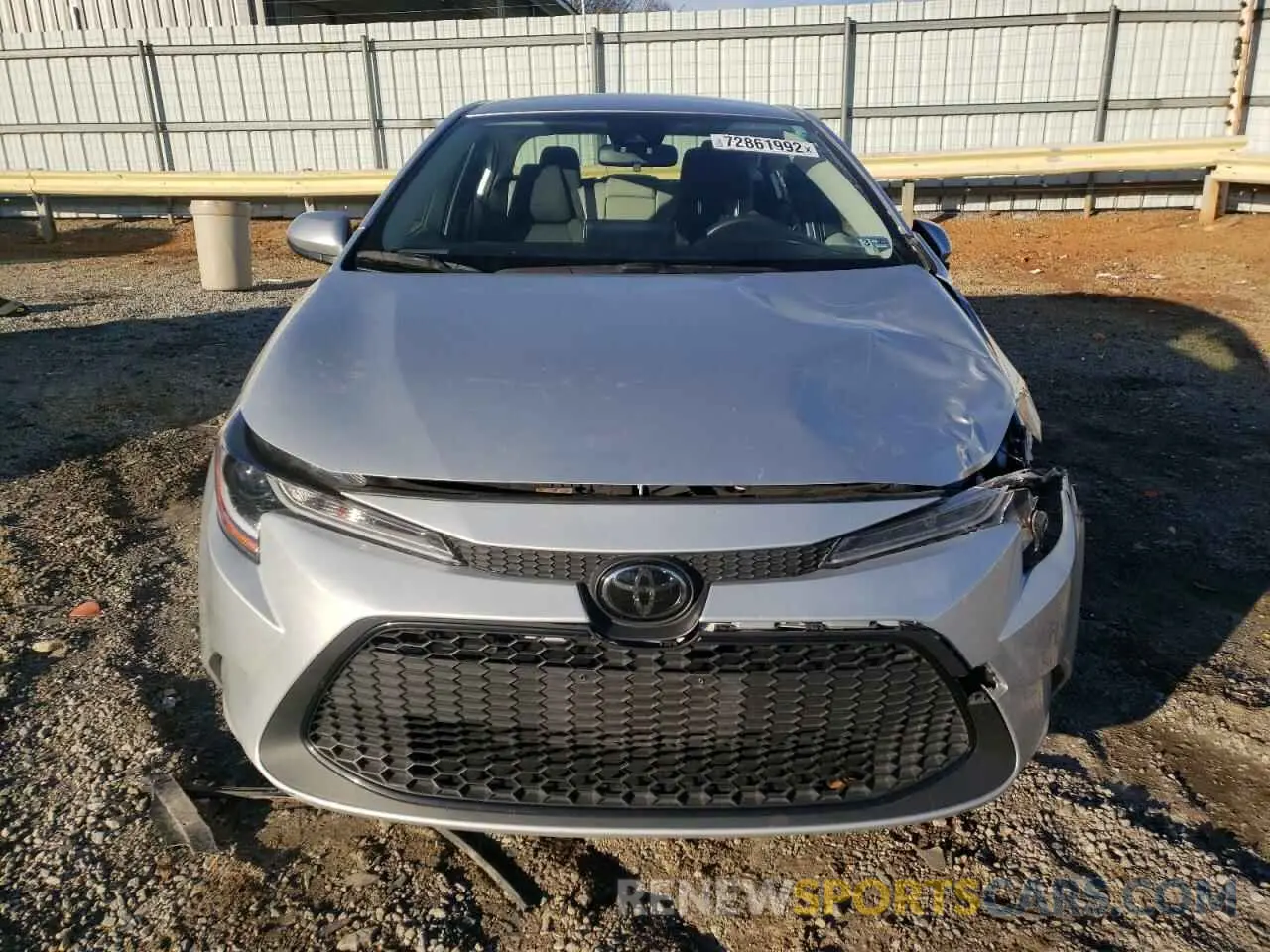 5 Photograph of a damaged car JTDEPRAE9LJ074466 TOYOTA COROLLA 2020