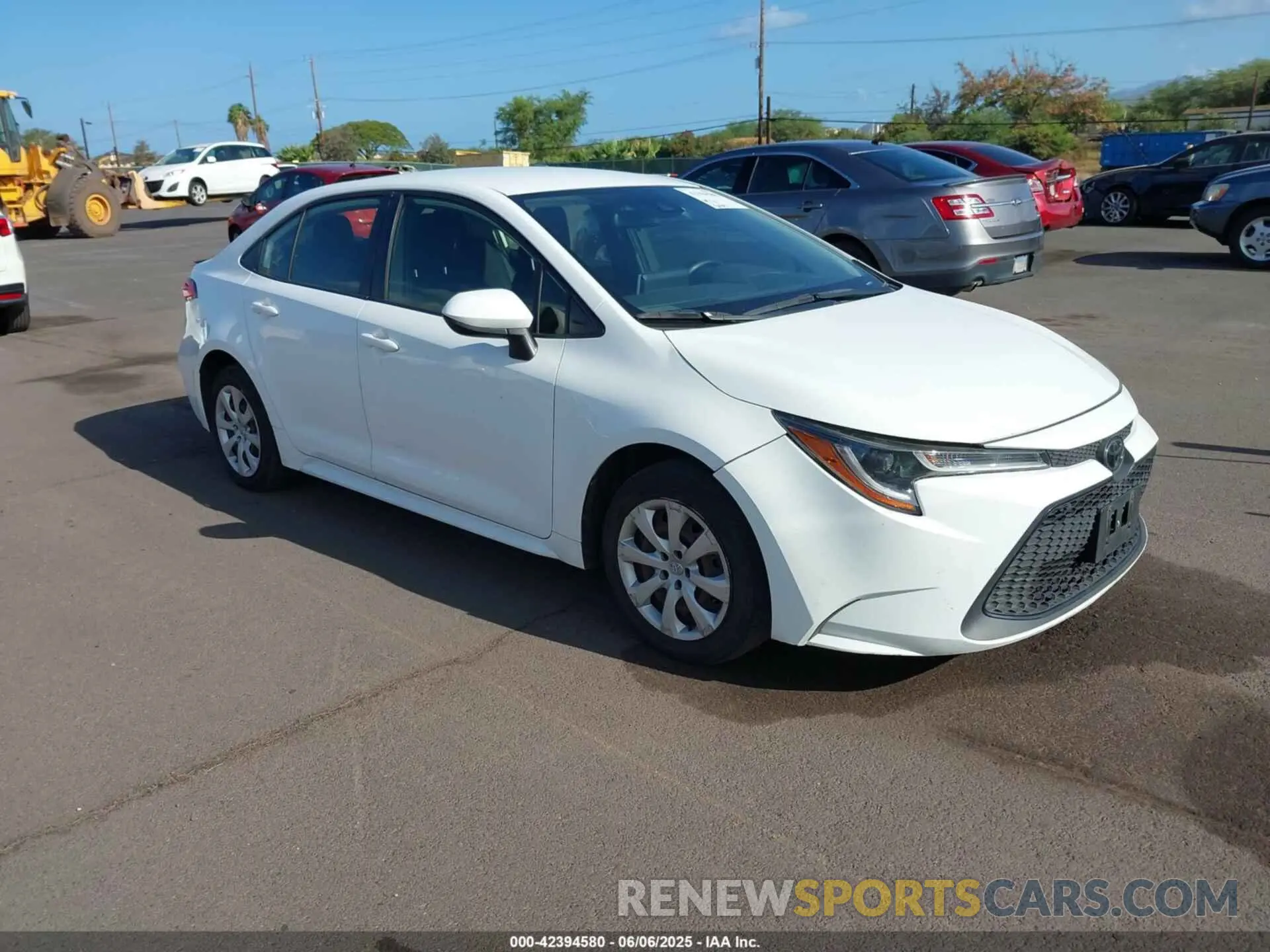 1 Photograph of a damaged car JTDEPRAE9LJ078338 TOYOTA COROLLA 2020