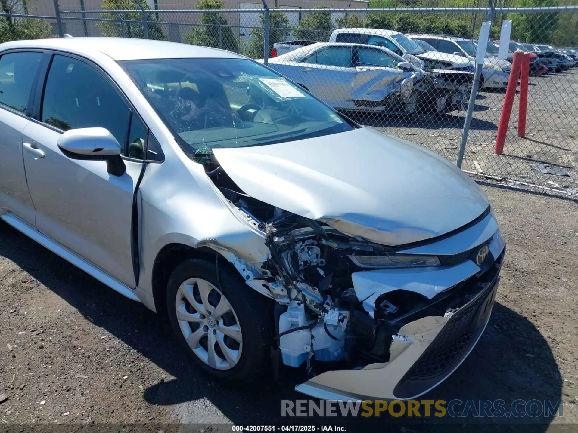 6 Photograph of a damaged car JTDEPRAE9LJ078792 TOYOTA COROLLA 2020