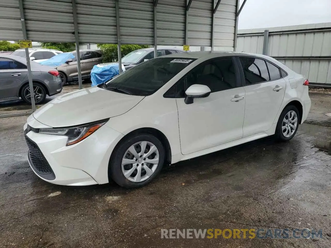 1 Photograph of a damaged car JTDEPRAE9LJ080977 TOYOTA COROLLA 2020