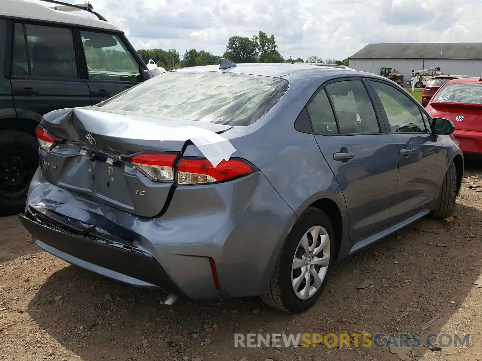 4 Photograph of a damaged car JTDEPRAE9LJ084365 TOYOTA COROLLA 2020