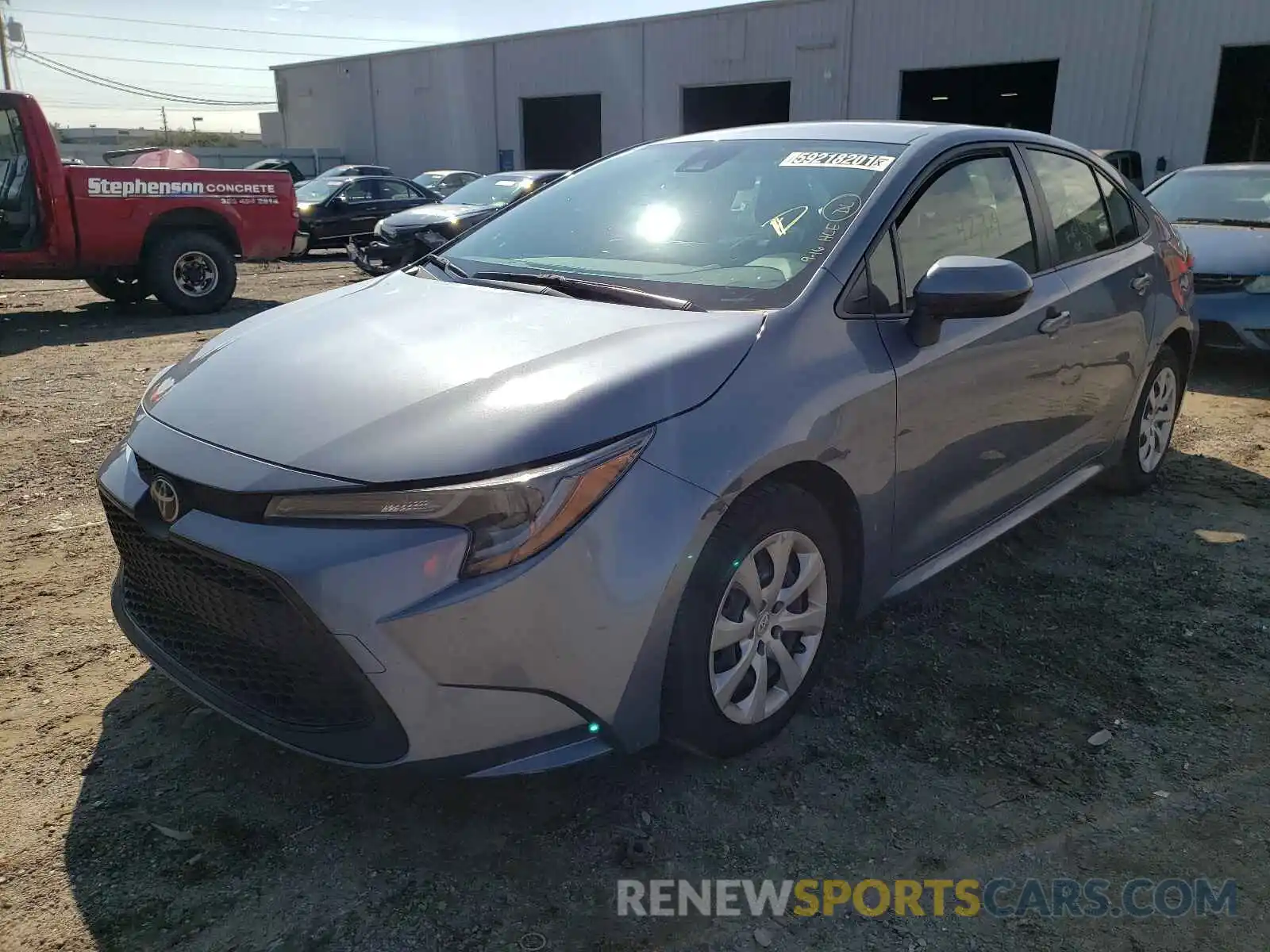 2 Photograph of a damaged car JTDEPRAE9LJ084849 TOYOTA COROLLA 2020