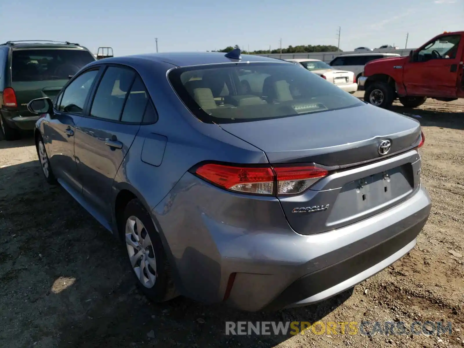 3 Photograph of a damaged car JTDEPRAE9LJ084849 TOYOTA COROLLA 2020