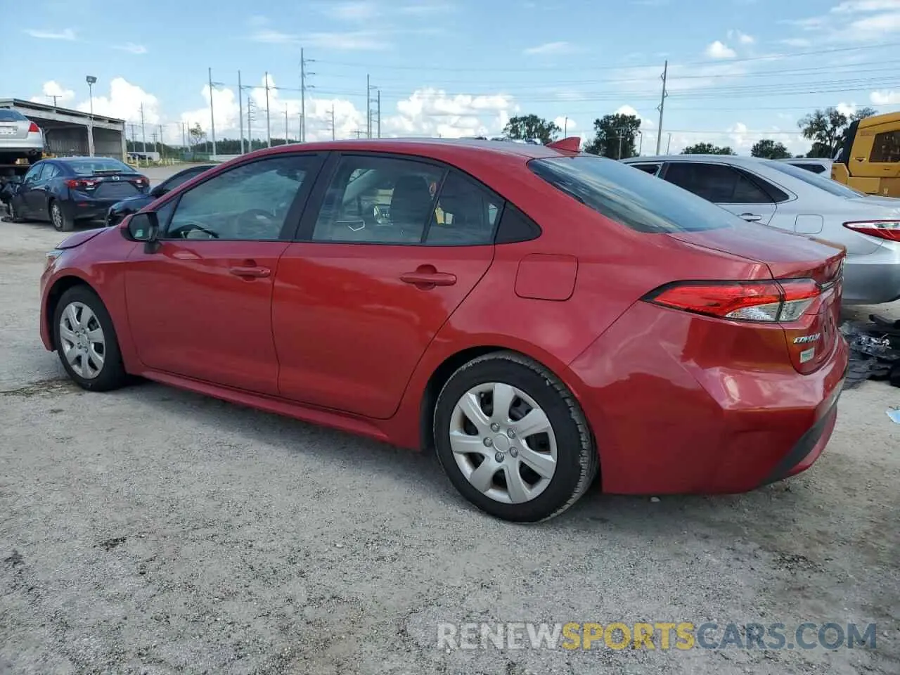 2 Photograph of a damaged car JTDEPRAE9LJ085600 TOYOTA COROLLA 2020