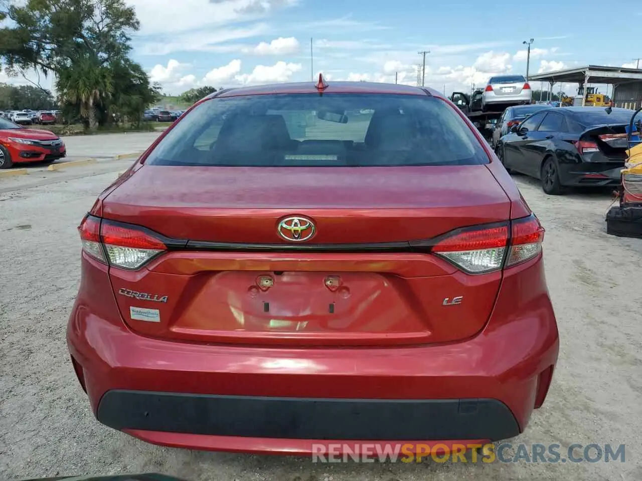 6 Photograph of a damaged car JTDEPRAE9LJ085600 TOYOTA COROLLA 2020