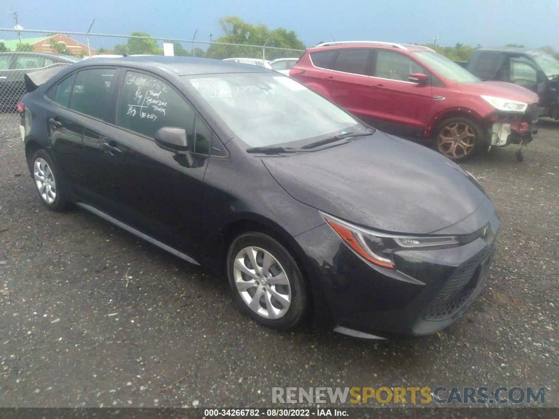 1 Photograph of a damaged car JTDEPRAE9LJ087394 TOYOTA COROLLA 2020