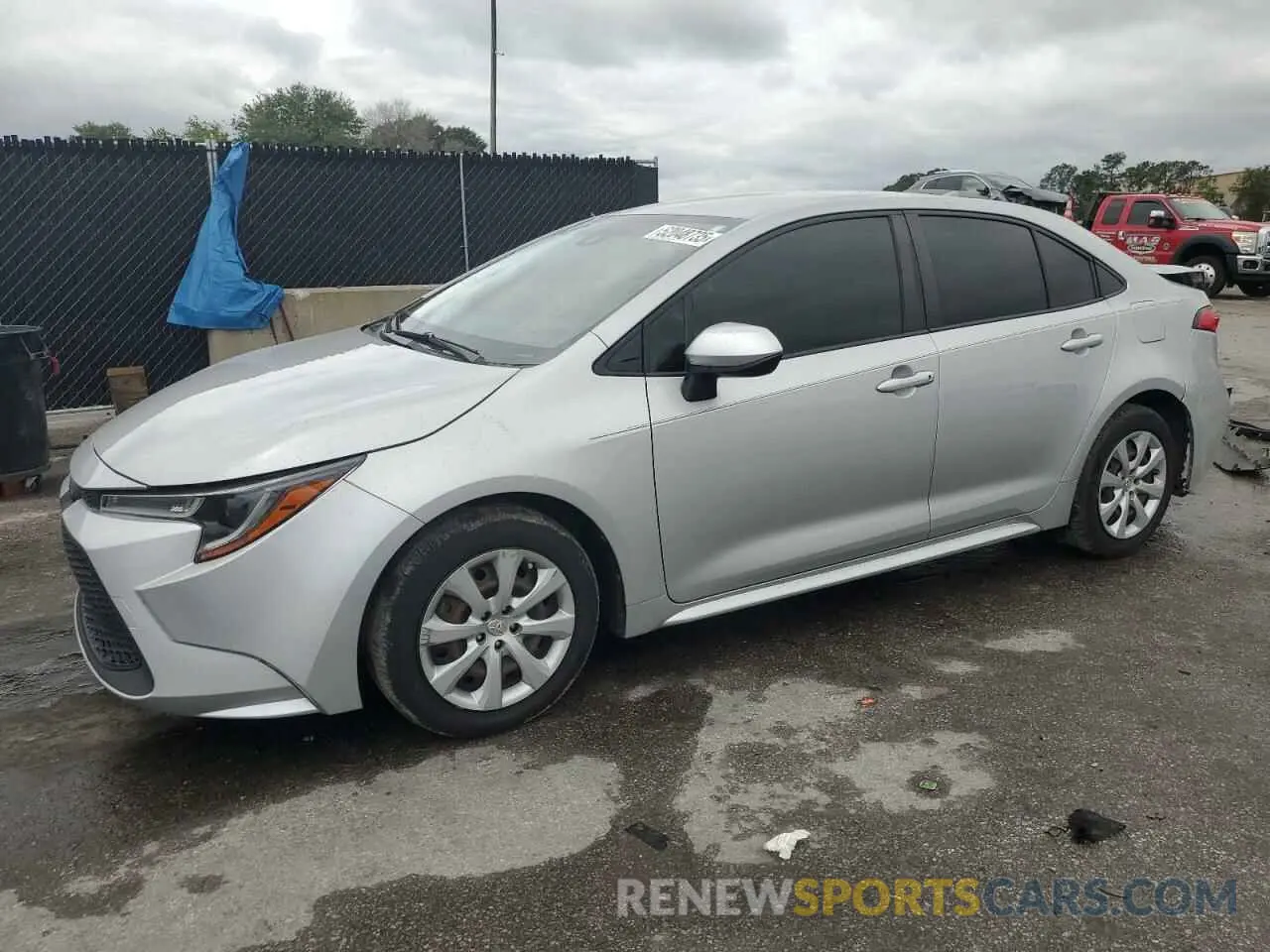 1 Photograph of a damaged car JTDEPRAE9LJ090487 TOYOTA COROLLA 2020