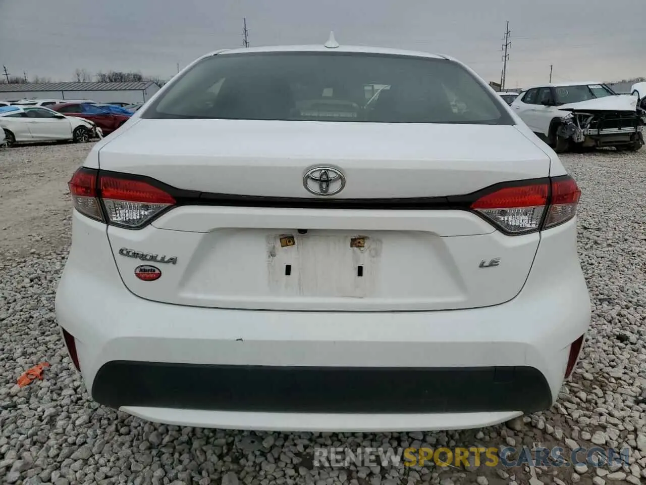 6 Photograph of a damaged car JTDEPRAE9LJ092420 TOYOTA COROLLA 2020