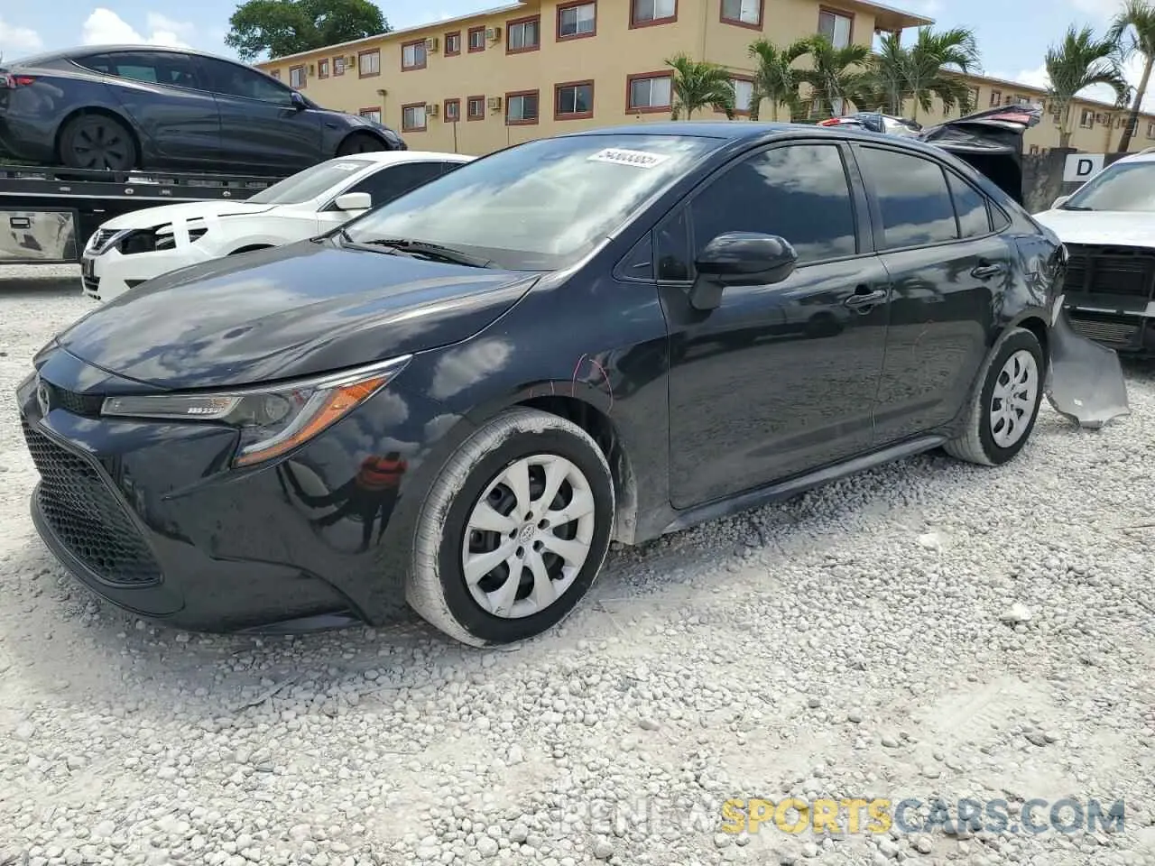 1 Photograph of a damaged car JTDEPRAE9LJ095432 TOYOTA COROLLA 2020