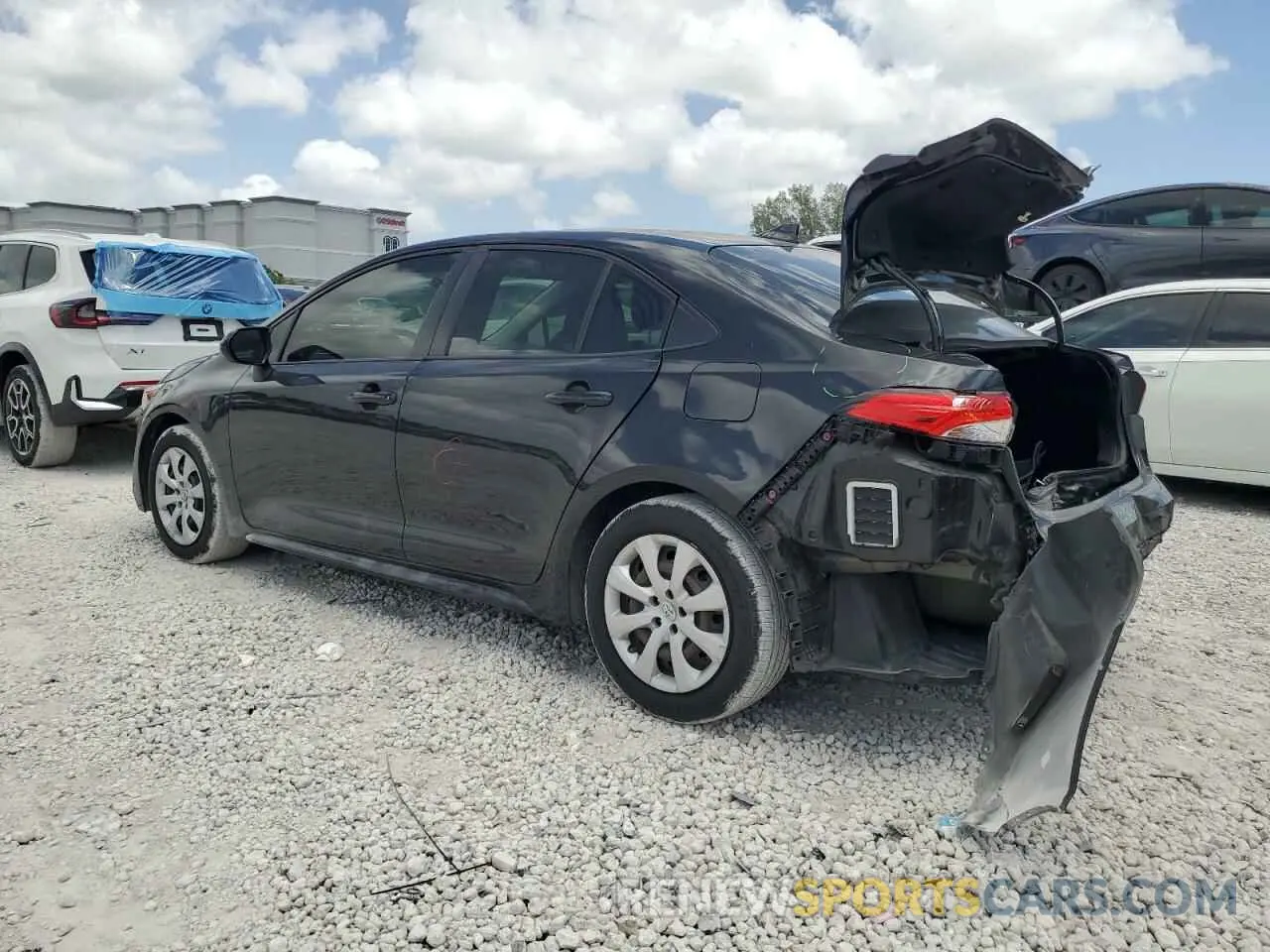 2 Photograph of a damaged car JTDEPRAE9LJ095432 TOYOTA COROLLA 2020