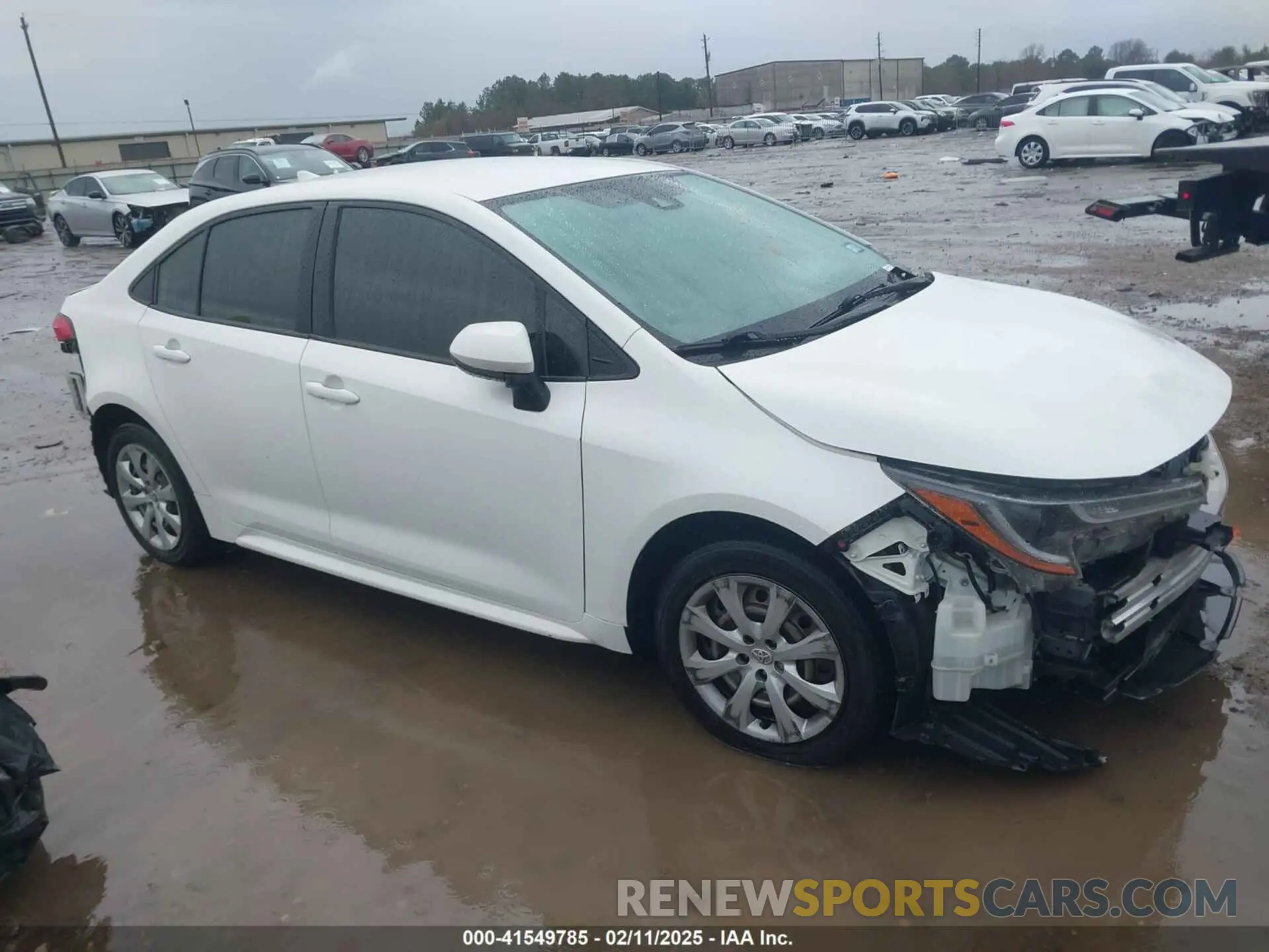 1 Photograph of a damaged car JTDEPRAE9LJ097326 TOYOTA COROLLA 2020