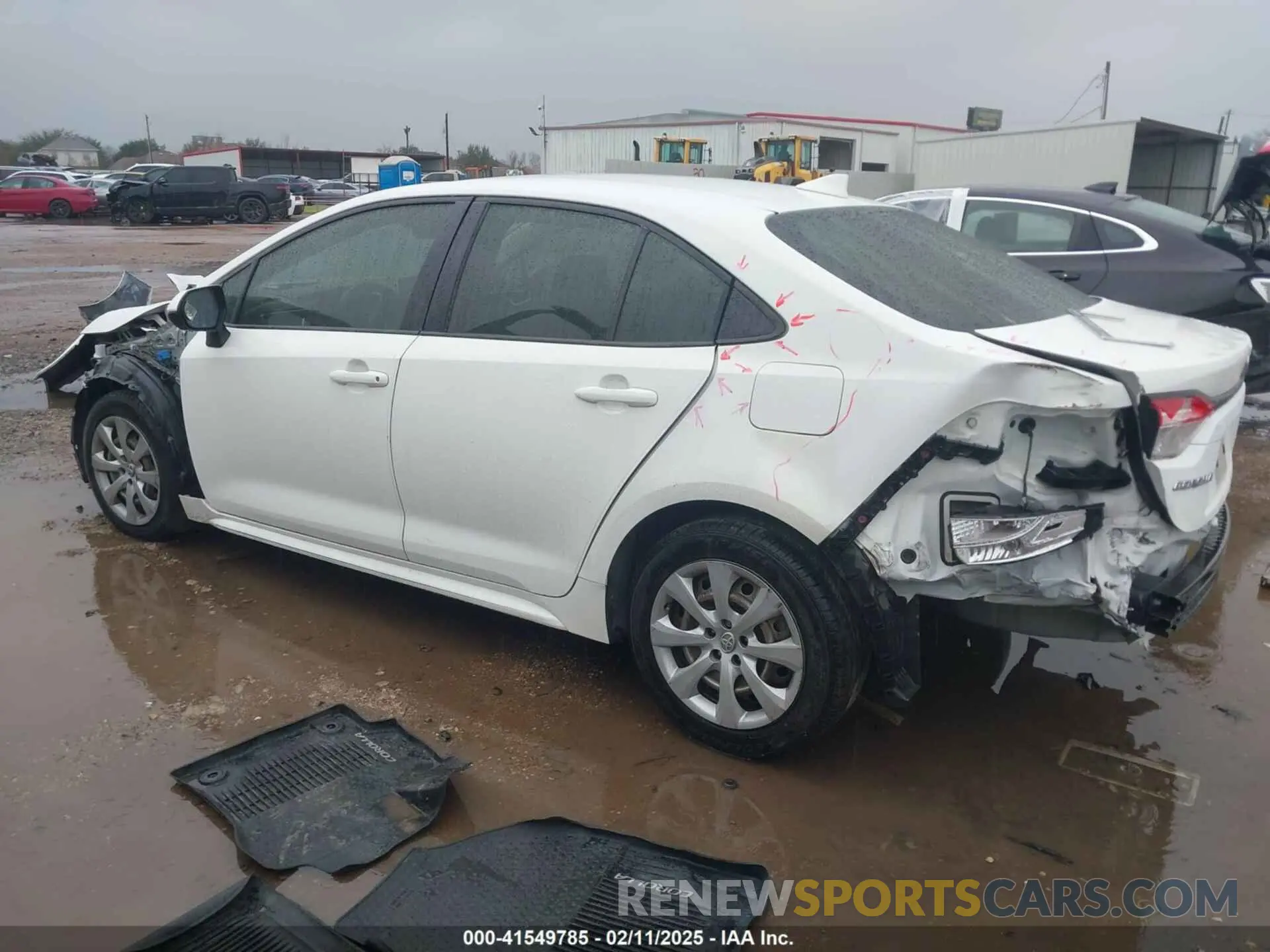 3 Photograph of a damaged car JTDEPRAE9LJ097326 TOYOTA COROLLA 2020