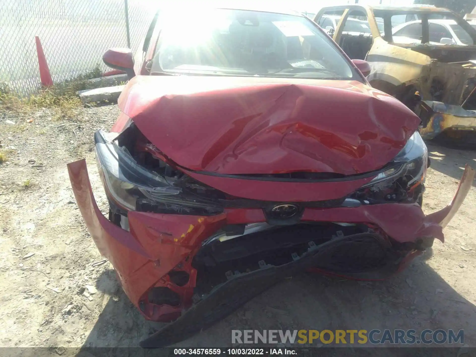 6 Photograph of a damaged car JTDEPRAE9LJ097813 TOYOTA COROLLA 2020