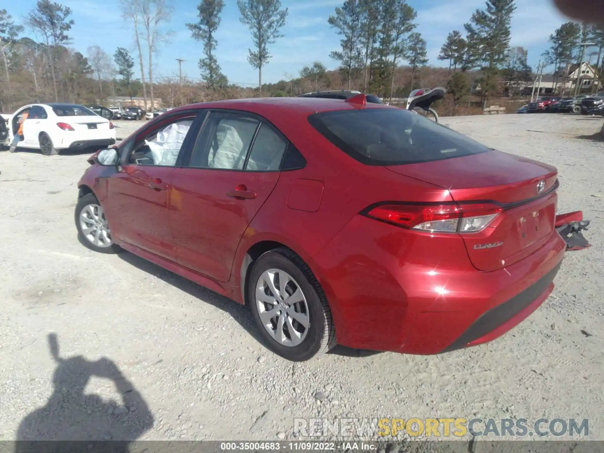 3 Photograph of a damaged car JTDEPRAE9LJ101178 TOYOTA COROLLA 2020