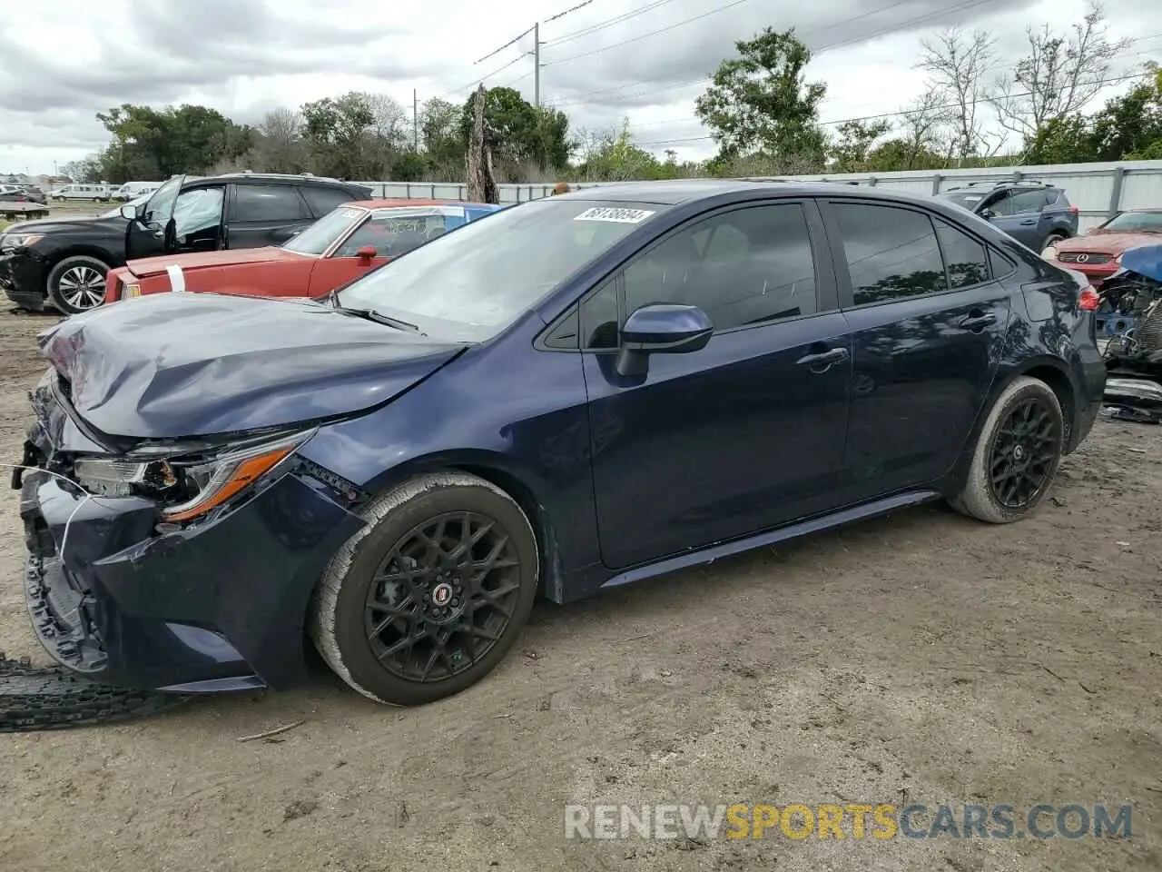 1 Photograph of a damaged car JTDEPRAE9LJ101553 TOYOTA COROLLA 2020