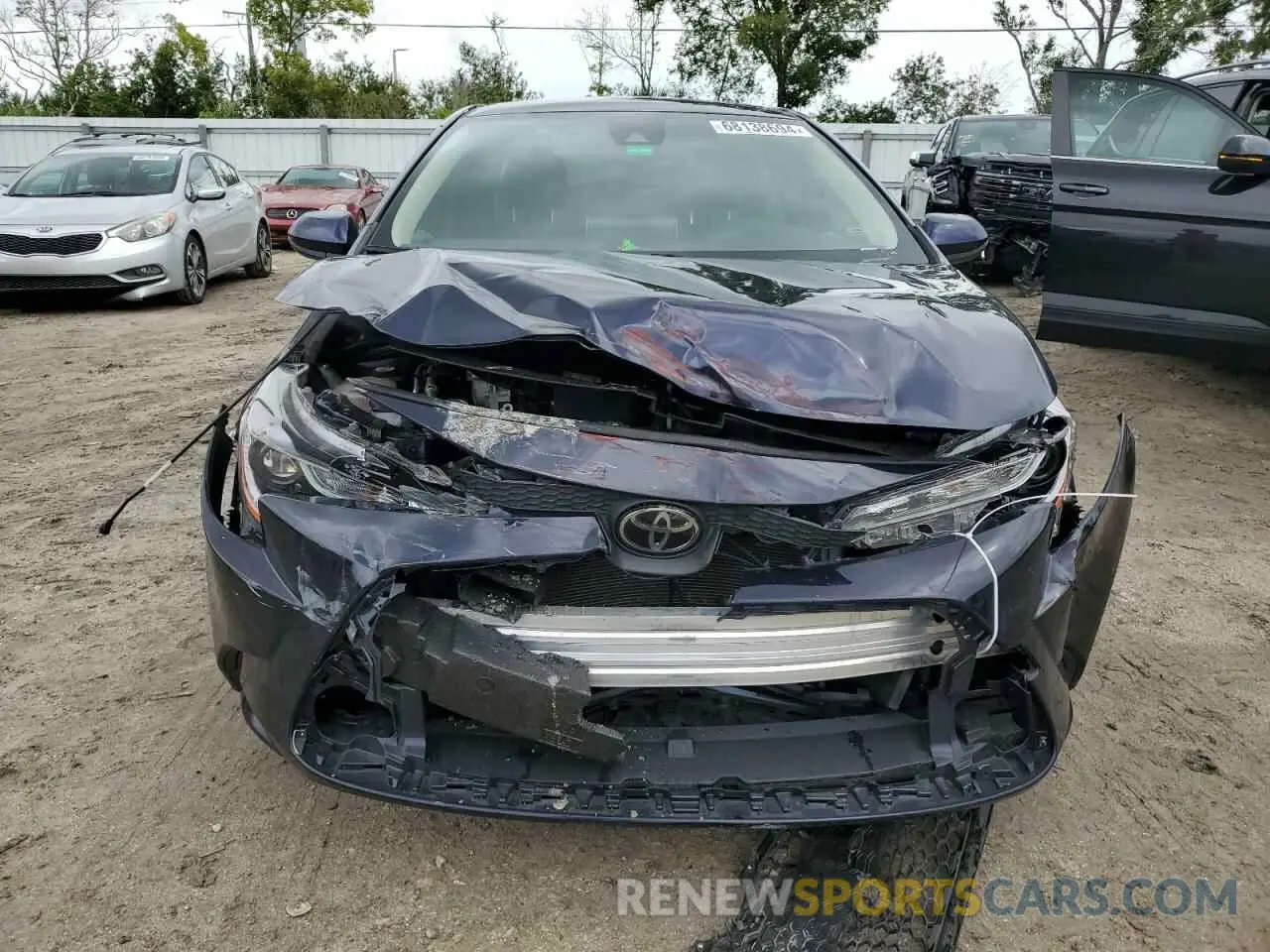 5 Photograph of a damaged car JTDEPRAE9LJ101553 TOYOTA COROLLA 2020