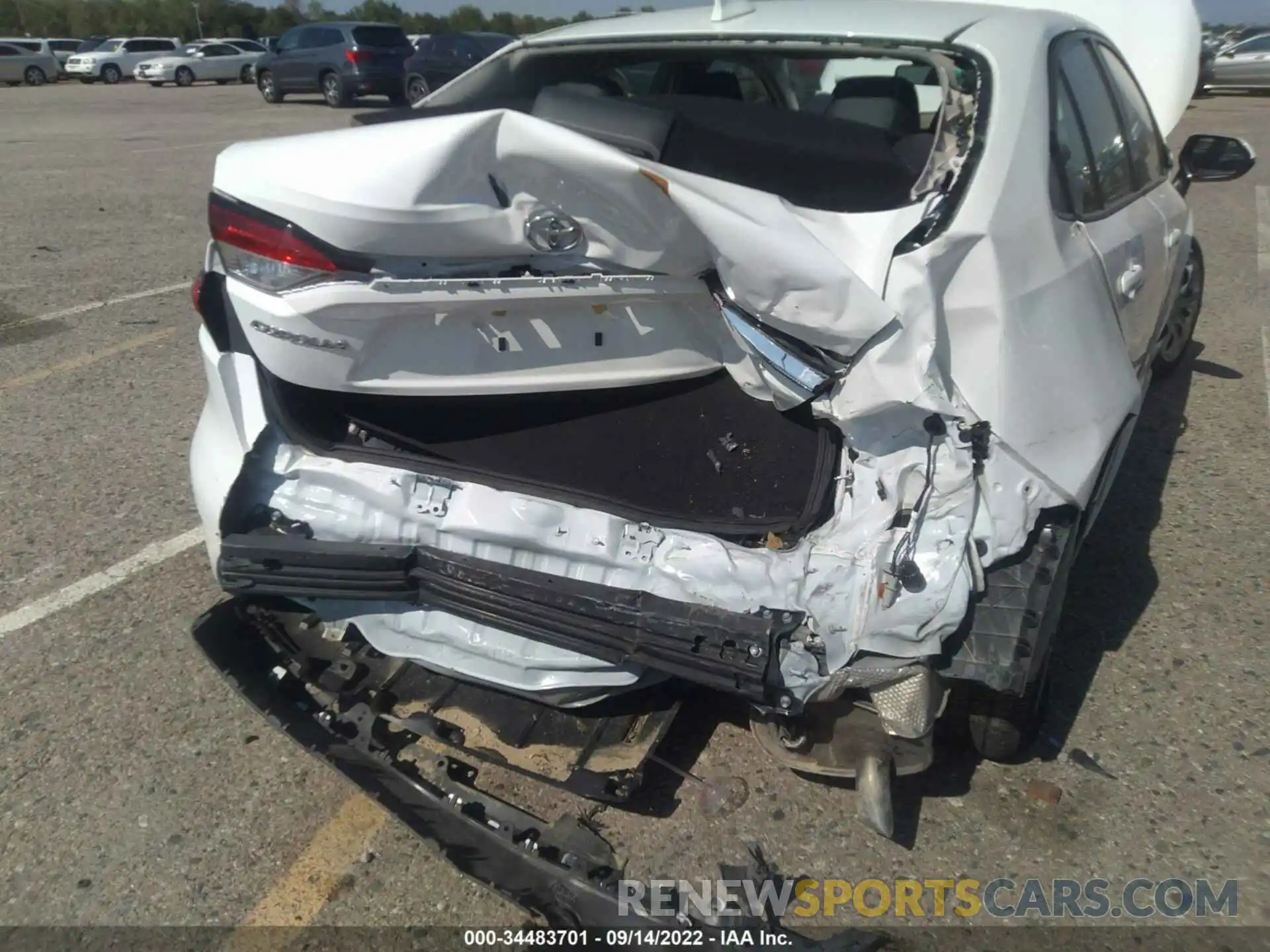 6 Photograph of a damaged car JTDEPRAE9LJ103125 TOYOTA COROLLA 2020