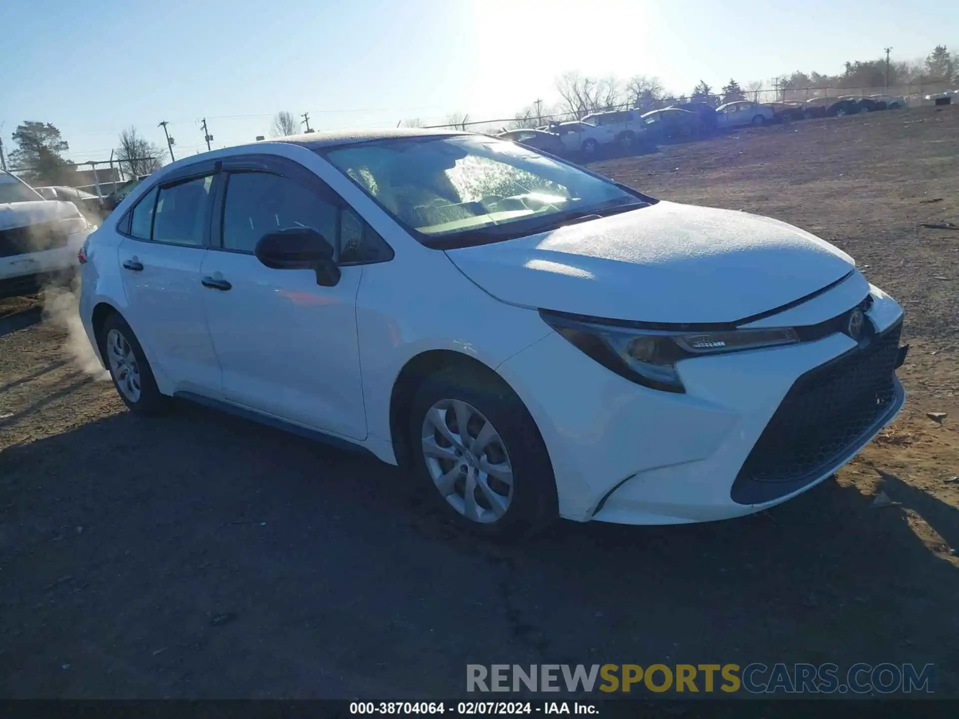 1 Photograph of a damaged car JTDEPRAE9LJ107885 TOYOTA COROLLA 2020