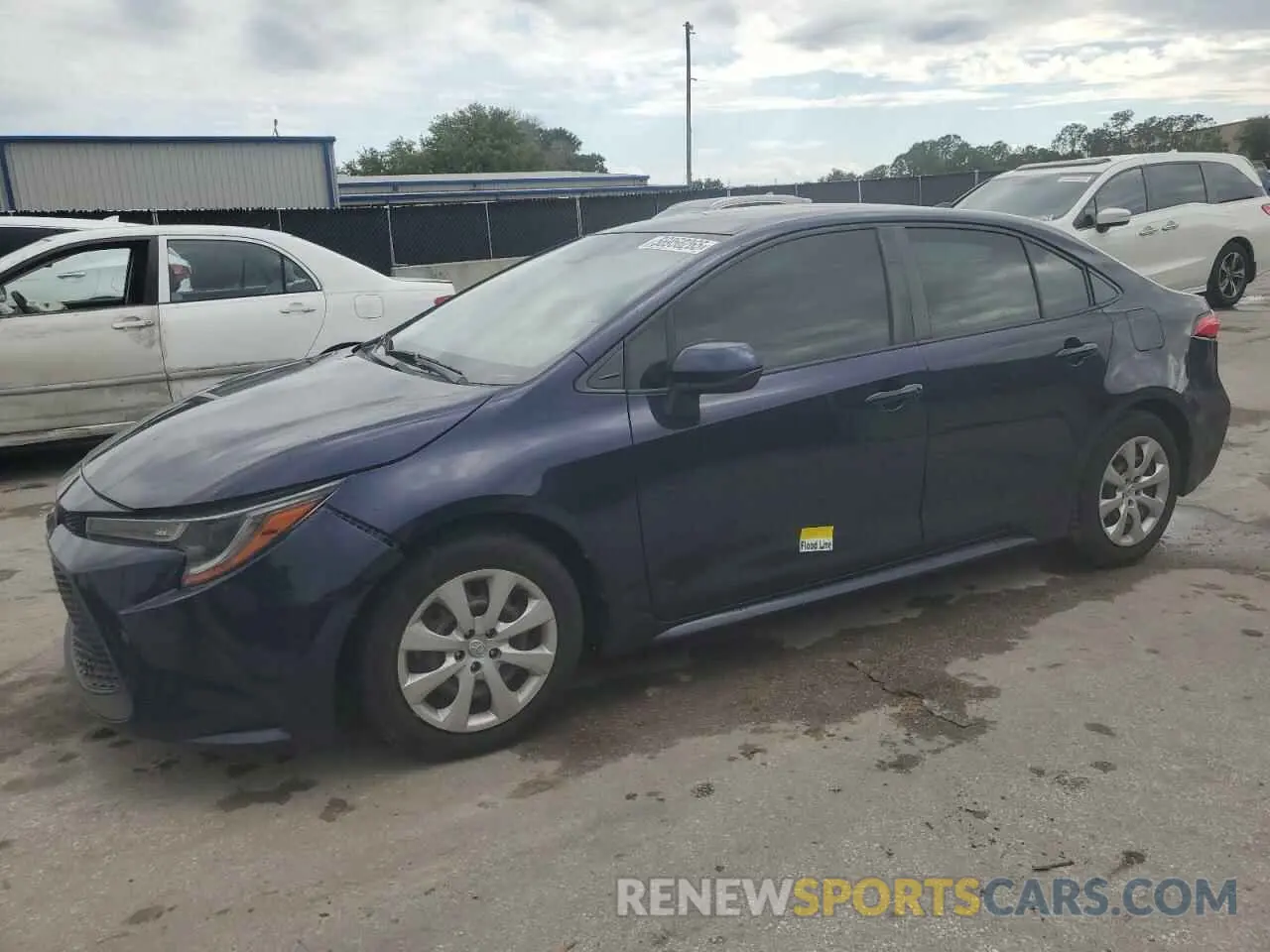 1 Photograph of a damaged car JTDEPRAE9LJ110740 TOYOTA COROLLA 2020